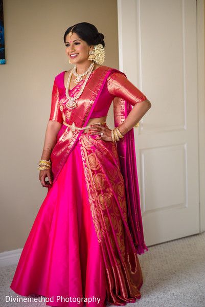 Silk Saree Lehenga Style Draping, Double Saree Draping Styles, Lehenga Colours, Lehenga Style Saree, Lehenga Saree Design, Saree Wearing Styles, Half Saree Lehenga, Saree Draping Styles, Indian Bridal Sarees