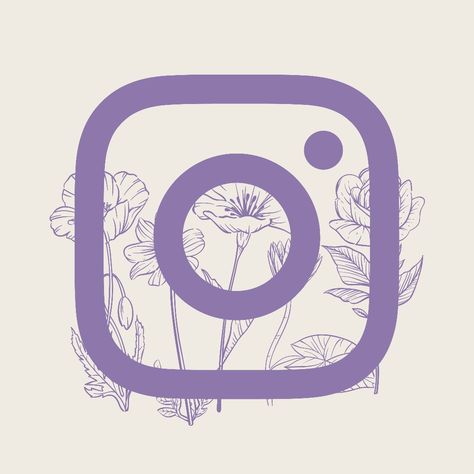 Instagram Purple Aesthetic, All Apps Icon, Icon Changer, App Ikon, Flower App, Surf Vintage, Zestaw Ikon, App Store Icon, Mobile App Icon