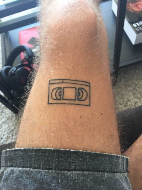 Vhs Tape Tattoo, Vhs Tattoo, Tape Tattoo, 2016 Tattoo, Worst Tattoos, Live Tattoo, Nice Designs, Sick Tattoo, Stick N Poke Tattoo