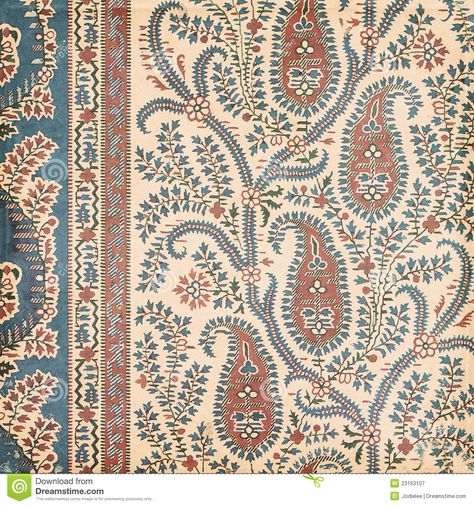 Antique Vintage Paisley Indian Background - Download From Over 36 Million High Quality Stock Photos, Images, Vectors. Sign up for FREE today. Image: 23163107 Vintage Indian Textiles, Vintage Paisley, Ethnic Print Pattern, Print Portfolio Design, Fabric Tiles, Indian Block Print Fabric, Textiles Sketchbook, Paisley Wallpaper, Paisley Fabric