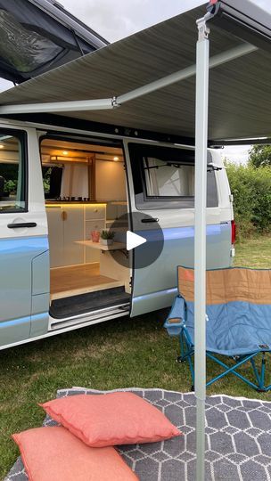 1.1K views · 1.6K reactions | Our most recent VW Transporter conversion! Super excited to share this with you! This van is packed with features and practical solutions for your adventures! 🤘🏼

We also think it looks stunning with the wrap we did. 🤩 

It has a double bed downstairs and a bed up in the pop top. You can also unzip the pop top to create an almost 360 view from it! 👍🏼

🚐🍃 Adventure with us!

~

#campervan #camper #homeiswhereyouparkit #camperlife #travel #roadtrip #campervanlife #homeonwheels #vanlife #vanlifers #vandesign #vanconversion #camperlifestyle #projectvanlife #vanlifestyle #vanlifeuk #camperconversion #vanspiration #vanlifeideas #vanliving #projectvan #tinyhome #tinyliving #livingvanlife #twincoast | Campervan Conversions 🤘🏼Vanlife | The Rolling Stones · Gim Transporter Conversion, Vw Transporter Conversion, Vw Transporter Conversions, Vw Transporter Camper, Camper Van Life, Pop Top, Van Design, Van Living, Camper Life