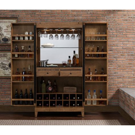 Shawnna Floor Wine Cabinet Barnwood Projects, Armoire Bar, Home Bar Furniture, Wine Cabinet, Drinks Cabinet, Online Furniture Shopping, Bar Ideas, Wine Cabinets, Bar Cabinet