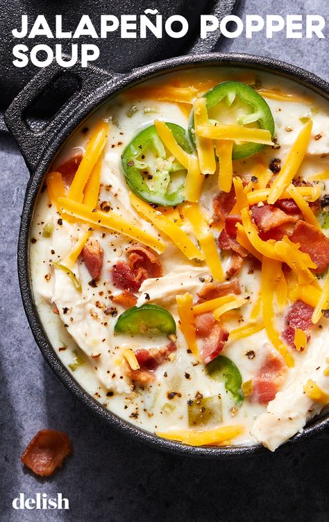 Keto Jalapeño Popper Soup, Jalepeno Popper Soup Crock Pot, Jalapeño Popper Smoked Chicken Soup, Cheesy Chicken Jalapeno Soup, Cheesy Jalepeno Chicken Soup, Creamy Jalapeño Chicken Soup, Jalapeno Cheddar Soup, Jalepeno Popper Soup Crockpot, Jalapeno Popper Potato Soup