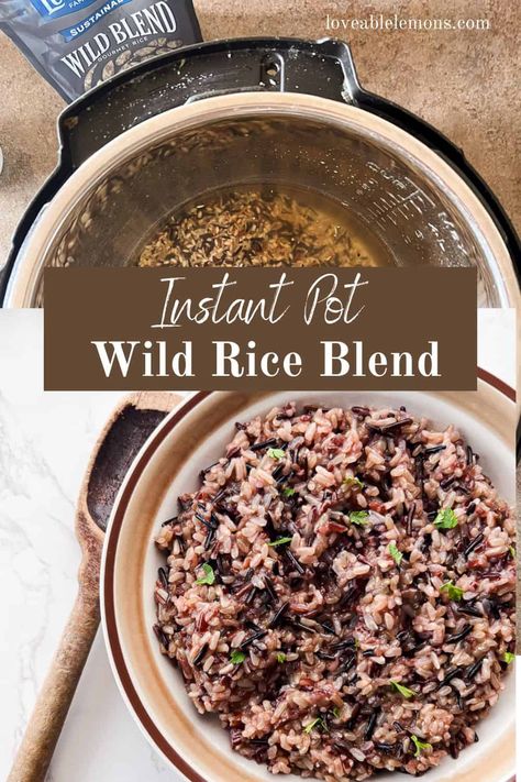 Using an Instant Pot also known as a pressure cooker, to quickly cook wild rice is a brilliant way to enjoy this unique flavor. This recipe for Instant Pot Wild Rice Blend is not only fast, but it also creates tender, fluffy rice. Perfect as an easy side dish or an ingredient in soup or casseroles. This blend is gluten free too! Instant Pot Wild Rice Blend, Instant Pot Wild Rice, Wild Rice Blend, Wild Rice Recipes, Cooking Wild Rice, Fluffy Rice, Easy Side Dish, Wild Rice, Low Fodmap