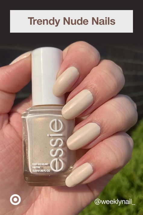 February mani trend = glazed nude nails. Get your nail game on with the prettiest neutral nail paint that suits everyone. A salon-like strobe finish makes it perfect for short nails or long extensions. Nude Nail Color, Trendy Nude Nails, Bossy Nails, Nail Glam, Neutral Nail, Bridesmaids Nails, Essie Nail Colors, Long Extensions, 2024 Nails