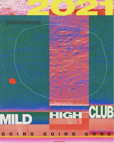 Album poster for Mild High Club's new album Going Going Gone, art, graphic design, abstract expressionism, colorful design, women in design, indie music, music poster, poster design, graphic, typography Indie Graphic Design, Graphic Design Abstract, Graphic Design Typography Poster, Going Going Gone, Indie Festival, Music Album Design, Graphic Typography, Music Festival Poster, Club Poster