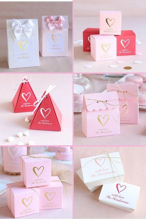 Favor Boxes Ideas, Favour Boxes, Plastic Plates Wedding, Wedding Votives, Heart Themed Wedding, Personalized Match Boxes, Stemless Champagne Flutes, Award Ideas, Wedding Guest Book Unique