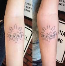 Filipino Sun Tattoo, Philippine Sun, Sun Tattoo Ideas, Filipino Tattoo, Filipino Sun, Sun Tattoo Designs, Filipino Tattoos, Minimal Tattoo Design, Full Arm Tattoos