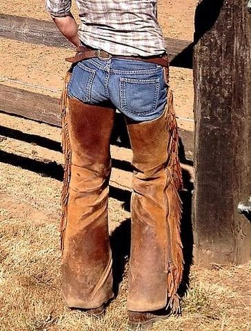 Outfits Leather Leggings, Mary Janes Last Dance, Cowboy Halloween Costume, Cowboy Chaps, Motorcycle Chaps, Riding Chaps, Leather Chaps, Cowgirl Pictures, Cowboy Aesthetic