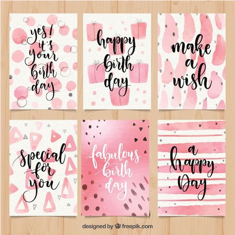 Handcrafted Birthday Cards, Gift Card Painting Ideas, Small Birthday Card Ideas, Birthday Card Decoration Ideas, Cute Card Ideas For Best Friend, Best Art Drawings, Watercolour Birthday Cards, Card Decoration Ideas, Aesthetic Birthday Cards