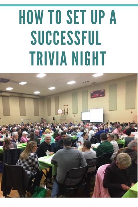 Trivia Game Night Decorations, Trivia Night Prizes Ideas, Group Trivia Games, Hosting A Trivia Night Fundraiser, Hosting A Trivia Night, How To Host A Trivia Night Fundraiser, Trivia Fundraiser Ideas, Bar Trivia Night, Trivia Night Centerpieces