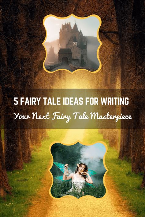 Fairy Tale Ideas, Short Fairy Tales, Ideas For Writing, Fairy Tale Writing, Elementary Writing Prompts, Writing Prompts Poetry, Prompt Generator, Kindergarten Writing Prompts, Writing Prompts Romance