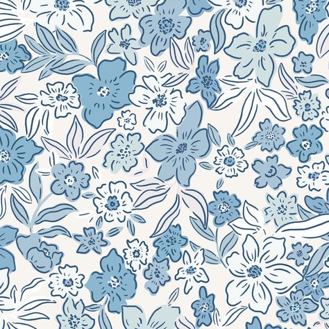 Introducing our Sweet Meadow Wallpaper in Cottage Blue, featuring a charming array of vibrant botanicals and scattered flowers in a calming blue hue. Create a stunning floral atmosphere in your home with this elegant and tasteful wallpaper. View the entire Leah Nicole Designs x Ayara collection here. Whether you're leaning toward our luxury removable "peel and stick" wallpaper or keeping it classic with traditional wallpaper, Ayara offers a variety of materials to fit your project needs. Just click the "Types of Wallpaper" dropdown menu on this page to discover our selection of wallpapers and choose the perfect one for your home! Still aren't sure how many panels you need to order? Find tips for measuring your space here before adding your panels to cart. Oh—and don't forget to add your ap Best Wallpapers For Laptop, Wallpaper View, Meadow Wallpaper, Scattered Flowers, Blue Floral Wallpaper, Blue Flower Wallpaper, Cute Blue Wallpaper, Book Background, Ocean Wallpaper