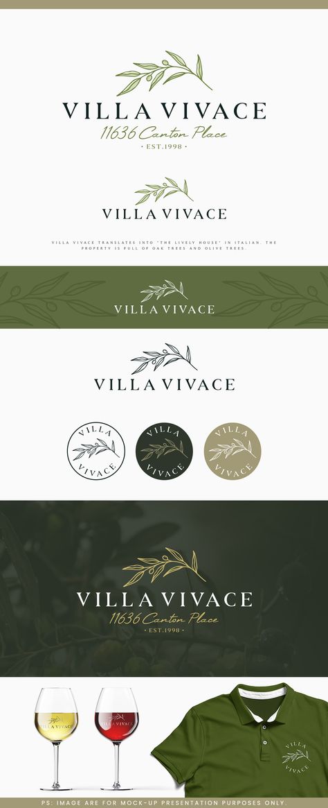 Residence Logo Design, Villa Logo Design, Villa Logo, Logo Property, Tree House Resort, Oil Logo, Hotel Logo Design, Forest Logo, Blog Logo Design