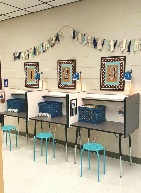 Updated view of my independent work stations!  #specialeducation #classroom #elementary #independentwork #workstations #classroomsetup Special Education Resource Classroom, Detention Room, Special Education Classroom Organization, Classroom Special Education, Good Education Quotes, Special Education Organization, Counselling Room, Asd Classroom, Independent Work Stations