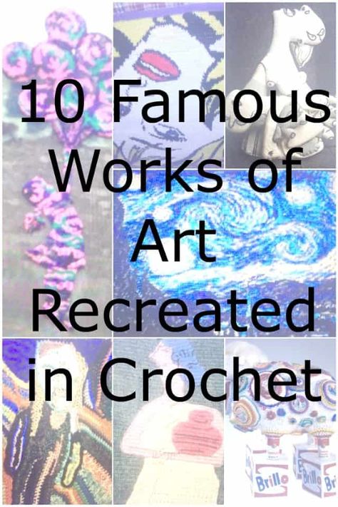 Crochet Freeform Pattern, Crochet Freeform Tutorial, Yarn Painting Art, Famous Works Of Art, Crochet Wall Art, Yarn Painting, Crochet Wall Hangings, Crochet Stitches For Beginners, Crochet Tutorials