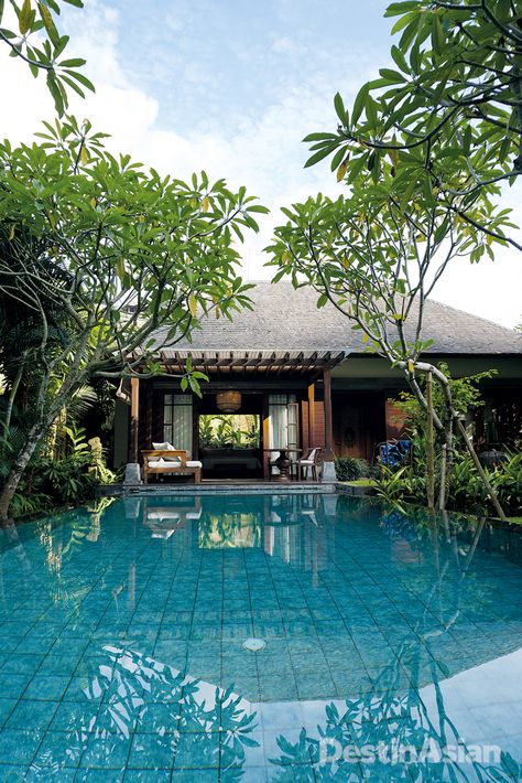 Bali: The Enduring Charm of Mandapa, a Ritz-Carlton Reserve | DestinAsian The Ritz Carlton, The Ritz, Ritz Carlton, Luxury Travel, Bali, Indonesia, Pool, Magazine, Outdoor Decor