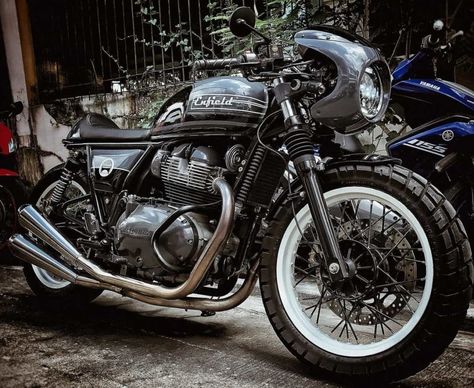 Royal Enfield Interceptor 650, Royal Enfield Interceptor, Interceptor 650, Royal Enfield Modified, Enfield Motorcycle, White Motorcycle, Bike Builder, Bike Exif, Cafe Racer Bikes