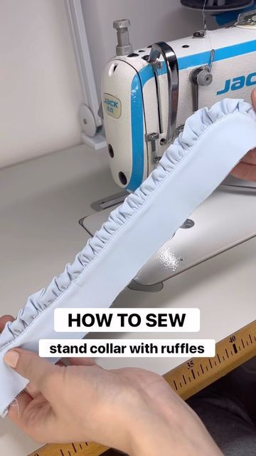 Diy Stand Up Collar, How To Make A Collar For A Dress, Ruffle Shirt Sewing Pattern, How To Sew A Collar On A Jacket, How To Draft A Shirt Collar Pattern, Victorian Collar Pattern, How To Sew A Stand Up Collar, Sew Collar Pattern, Shirt Collar With Stand