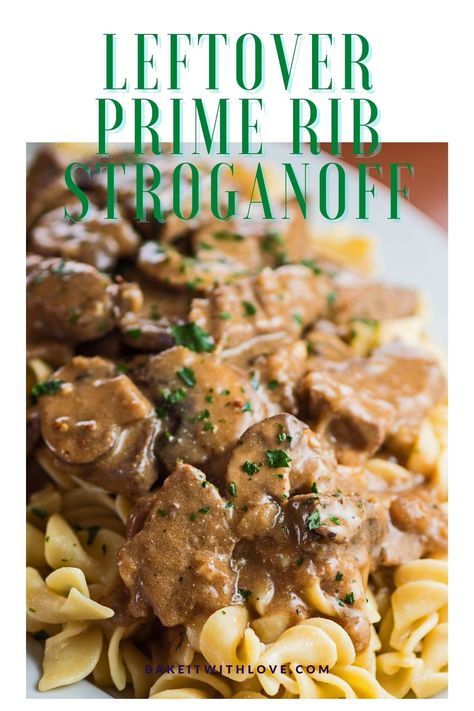 Beef Stroganoff Leftover Prime Rib, Beef Stroganoff Leftover Steak, Leftover Steak Beef Stroganoff, Leftover Ribs From Prime Rib, Beef Stroganoff With Prime Rib, Leftover Pot Roast Beef Stroganoff, Ground Prime Rib Recipes, What Can I Make With Left Over Prime Rib, Prime Rib Beef Stroganoff