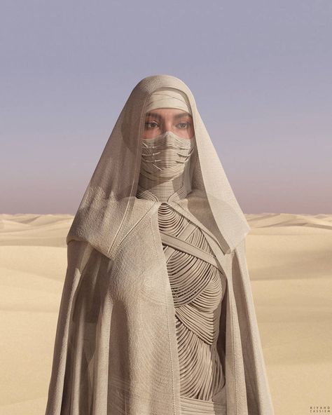 Priestess concept by sancient on DeviantArt Elagent Dress, Stilgar Dune, Dune Outfit, Dune Concept Art, Alia Atreides, Estilo Ivy League, Fashion Collection Inspiration, Estilo Ivy, Space Fashion