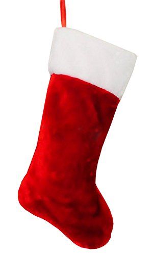 Deluxe Plush Traditional Father Christmas Stocking 18 Inches Red White Large *** Continue to the product at the image link. (This is an affiliate link) Red Christmas Stockings, Family Christmas Stockings, Christmas World, Santa Stocking, Led Fairy Lights, Stocking Holders, Christmas Store, White Faux Fur, Father Christmas