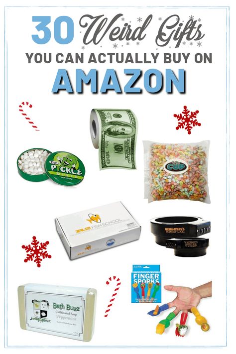 30 Weird Gifts You Can Actually Buy On Amazon - Society19 Funny Secret Santa Gifts, Weird Stuff On Amazon, Amazon Christmas Gifts, Bad Gifts, Gag Gifts Christmas, Creative Money Gifts, Tv Gift, Clever Gift, Weird Gifts