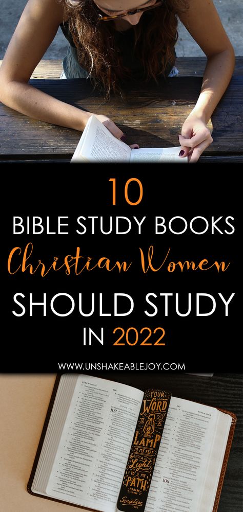 10 Bible Study Books Christian Women Should Study in 2022 - Unshakeable Joy. 😊Ladies, have you considered to start reading one of bible study books? Try this! 😊#ChristianWomen #BibleStudy Christian Guided Journal, Bible Study With Best Friend, Women Bible Study Books, Best Bible Study Books, Woman’s Bible Study, Ladies Bible Study Ideas, Bible Study Books For Women, Women Bible Study Ideas, Womens Bible Study Books