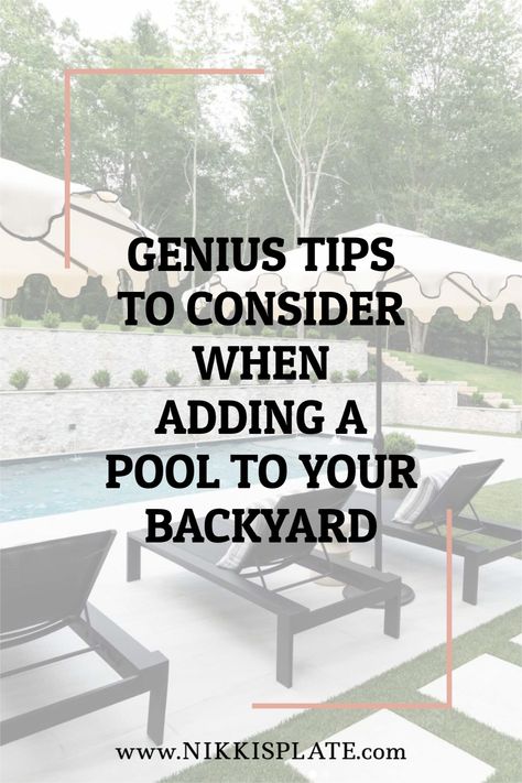 Backyard Pool Placement, Pool Deck Inground Pools, Smaller Inground Pool Ideas, Pools Backyard Inground Rectangle, Pools On Side Of House, Inground Pool Must Haves, Smaller Backyard Pools, Spool Pool Cost, Landscaping Around Rectangle Pool