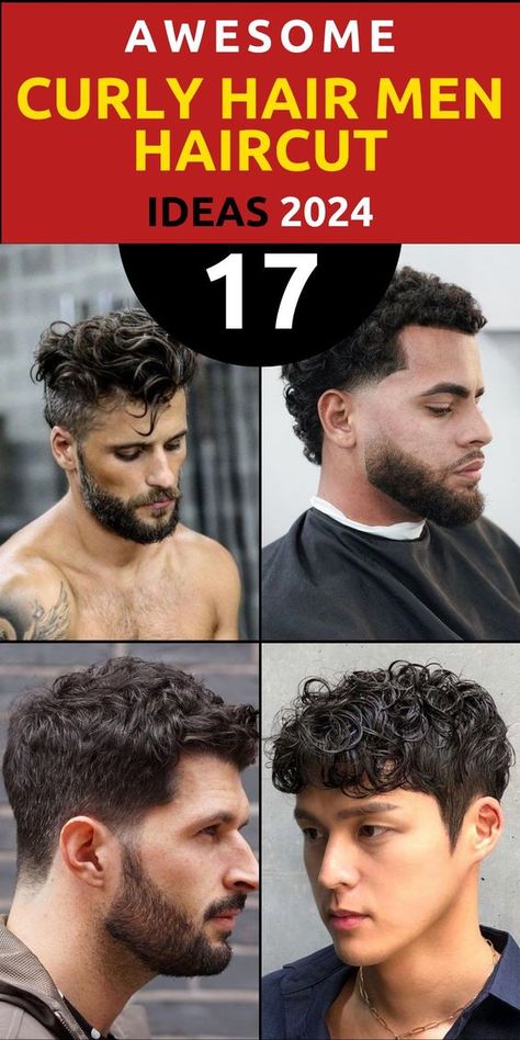 Transform your look with the top 17 curly hair men haircuts of 2024. Embrace your natural curls and step into the world of modern and stylish hairstyles. Whether you prefer short and clean fades or long and elegant styles, our guide offers a range of options to complement your curly hair. Dive into the realm of taper cuts, black hair styles, and medium-long haircuts to find the perfect curly hair men haircut for your personal style. Thick Curly Hair Men Haircut, Short Men Curly Haircut, Men’s Short Curly Hair Styles, Curly Hair Guys Haircuts, Haircuts For Guys With Curly Hair, Mens Hairstyles Curly Fade, Guys Haircuts Long On Top, Hairstyles For Men With Curly Hair, Trendy Men’s Haircuts Curly