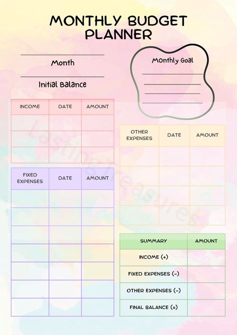 Simple Colourful Monthly Budget Planner Printable Financial Journal | Monthly Budget Sheet PDF Personal Budget Worksheet | Income Tracker freebudgetplanner #planner2024paraimprimir #digitalplannersticker #islamicplanner🗓️ Bills Organization, Budget Planner Diy, Financially Literate, Financial Journal, Budget Planner Book, Travel Budget Planner, Financial Budget Planner, Monthly Budget Sheet, Monthly Budget Planning