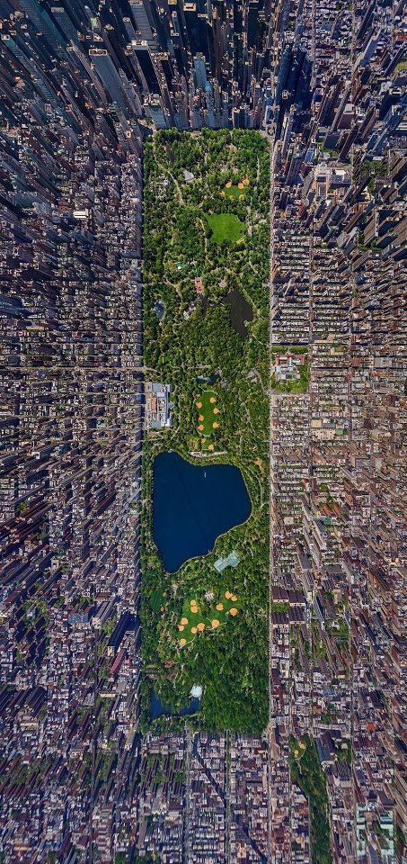 Awesome picture of Central Park, New York Voyage New York, Aerial Images, City That Never Sleeps, Famous Landmarks, Aerial Photo, Concrete Jungle, Famous Places, Birds Eye View, Dubrovnik