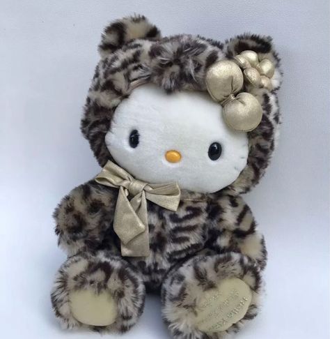 #hellokitty #leopard #plush #plushcore #kawaii #cute #pinterest Leopard Hello Kitty, Hello Kitty Leopard, Leopard Coat, Hello Kitty Plush, Hello Kitty Items, Hello Kitty Collection, Cute Stuffed Animals, Birthday Wishlist, Cute Little Things