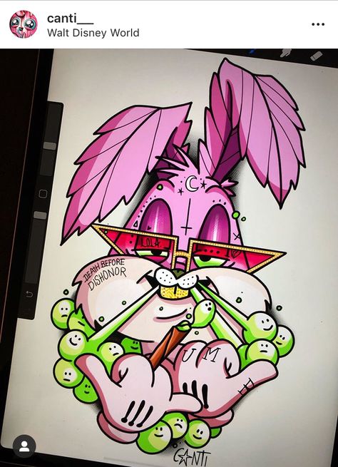 High Bugs Bunny, Bucks Bunny, Art Sketches Doodles, Simpsons Art, David Lee, Graffiti Style Art, Graffiti Characters, Graffiti Cartoons, Cartoon Painting