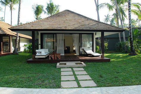 Nikki Beach Bungalow Resort Koh Samui | Flickr - Photo Sharing! Bungalow Hotel, Bungalow Resorts, Resort Design Plan, Edge Pool, Hut House, Pool Lounge Chairs, Lcd Television, Beach Music, Nikki Beach