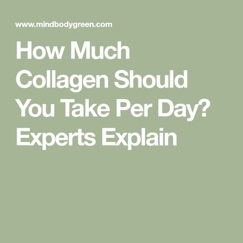 How Much Collagen Should You Take Per Day? Experts Explain Taking Collagen, Best Magnesium, Hum Nutrition, Magnesium Benefits, Magnesium Glycinate, Collagen Supplements, Collagen Protein, Collagen Powder, Protein Supplements