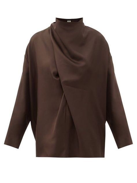 10 Buys Our Editor Has Added to Her 2021 Wish List This Week | Who What Wear UK October Fashion, Waxed Cotton Jacket, Brown Blouse, Most Beautiful Dresses, Denim Midi Skirt, Silk Twill, Wide Sleeves, Shop Blouses, Who What Wear