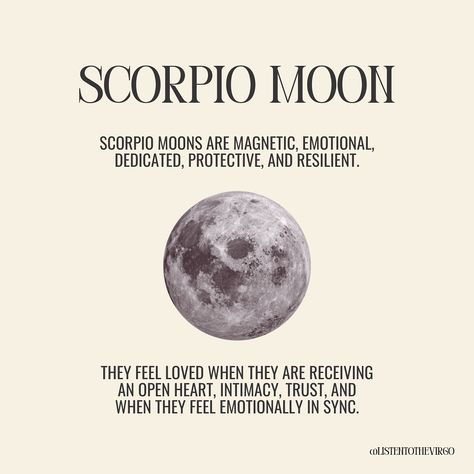 The Moon Signs and How They Feel Loved 🌙 #Listentothevirgo New Moon Scorpio, Scorpio Moon Aesthetic, Taurus Sun Scorpio Moon, Scorpio Aesthetic, Feminine Tips, Sun Scorpio, Taurus Sun, Wicca Recipes, Moon Meaning