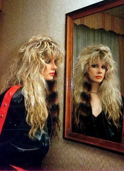 Tumblr, Rocker Hairstyles For Women, 80s Rocker Hair, 80s Rock Hair, Metal Hairstyles, 80s Hair And Makeup, 80s Haircuts, Rock And Roll Hair, 80s Glam Rock