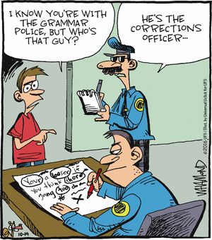 Some grammar humor to make you chuckle #grammarhumor http://writersrelief.com/ Grammar Memes, English Teacher Humor, Grammar Jokes, English Humor, Grammar Police, Writing Humor, Grammar Humor, Police Humor, Correctional Officer