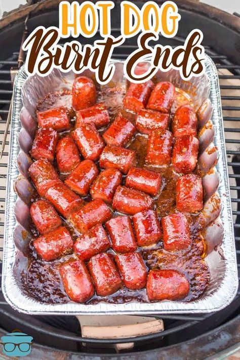 Hot Dog Burnt Ends, Slow Cooker Salisbury Steak, Chicken Noodle Casserole, Smoked Beef Brisket, Burnt Ends, Beef Hot Dogs, Country Cook, Bbq Seasoning, The Country Cook