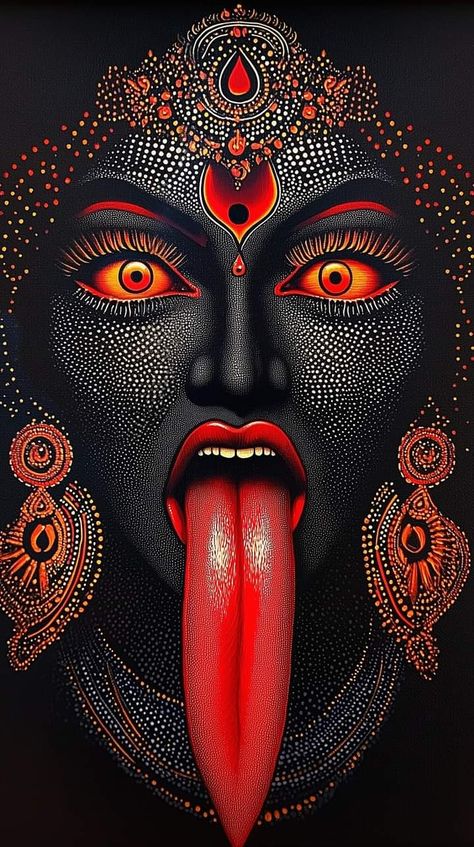 Maa Kali Images, Dog Memorial Tattoos, Tantra Art, Mother Kali, Kali Mata, Kali Ma, God Artwork, Sanatan Dharma, Shakti Goddess