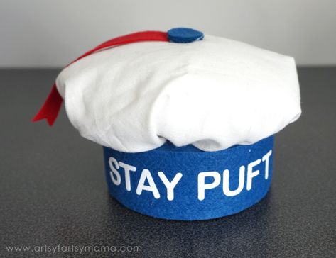 DIY Girly Marshmallow Man Costume | artsy-fartsy mama Easy Ghostbusters Costume, Ghostbusters Stay Puft Costume Diy, Diy Stay Puft Costume Baby, Stay Puft Marshmallow Man Costume Women, Stay Puffed Marshmallow Man Costume Diy, Ghost Busters Costume Diy, Stay Puft Marshmallow Man Costume, Ghostbusters Marshmallow Man, Ghostbusters Marshmallow