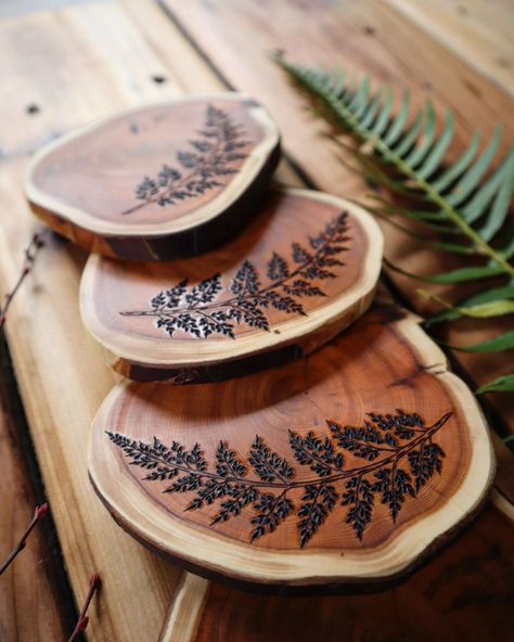 Currently working towards more flow... 😌 Lovely forest ferns, on sustainability sourced Pacific yew. 🌱 ° ° ° ° ° ° ° ° ° ° ° ° ° ° ° ° ° ° #ferns #coasters #pyrographyartists #pyrography #westcoastartist #woodburning #woodart #trees #vancouverisland #vanisland #madeincanada #handmade #buylocal #artofinstagram #artistsoninstagram #westcoastart #qualicumbeach #parksville #coombsbc #westcoastlife #westcoast #woodworkinglove #love #pyroart #treesofinstagram #treeart #canadamade #canadianartist... Forest Designs, Duck Drawing, Wood Burning Crafts, Granny Flat, Wood Burning Art, Wood Work, Canadian Artists, Pyrography, Tree Art