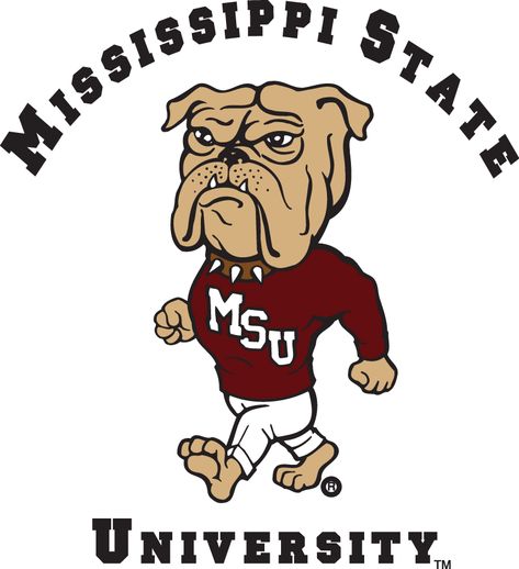 Mississippi State Bulldogs Mascot Logo (1986-2008) - Mississippi State Logo, Bulldogs Mascot, College Decision, Msu Bulldogs, Mascot Logos, Hail State, Bulldog Mascot, Mississippi State University, Mississippi State Bulldogs