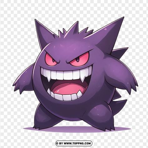 Gengar Pokemon Go, Gengar Drawing, Pokemon Png, Gengar Pokemon, Pokemon Poster, Pokemon Party, Meaningful Drawings, No Background, Pokemon Characters