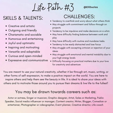 Life Path 6 Careers, Life Path 3 Numerology, Life Path 5 Numerology, Numerology Chart Life Path, Numerology 3, Life Path 3, Numerology 3 Life Path, Life Path 8 Numerology, Life Path 6