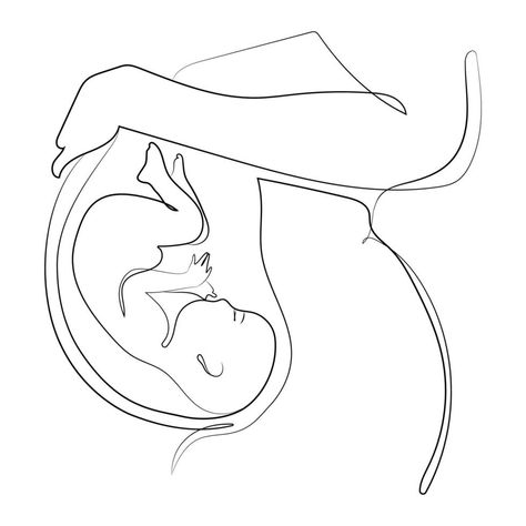 Line Drawing Pregnant, Pregnant Woman Drawing, Drawing Pregnant, Draw Hands, Drawing Ideas List, Sketching Ideas, Continuous Line Drawing, Art Line, Pregnant Woman