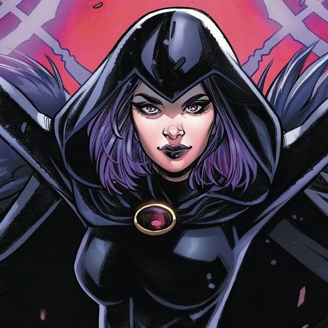 Raven Icon, Raven Comics, Raven Fanart, Rachel Roth, Dc Comics Girls, Teen Titans Fanart, Dc Icons, Avatar Fan Art, Raven Teen Titans