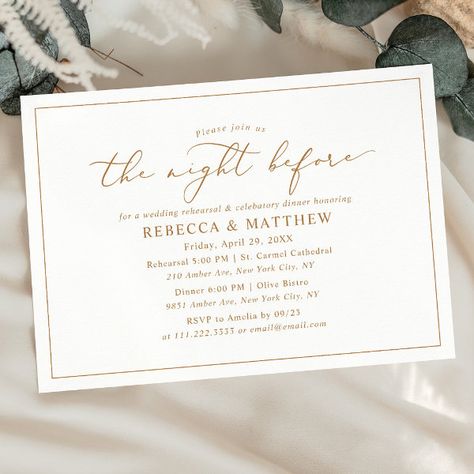 Minimalist The Night Before Rehearsal Dinner Invitation The Night Before Rehearsal Dinner, Rustic Rehearsal Dinners, Wedding Rehearsal Dinner Invitations, Rehearsal Dinner Invitation, Wedding Enclosure Cards, Dinner Invitation, Rehearsal Dinner Invitations, Dinner Invitations, Wedding Rehearsal Dinner